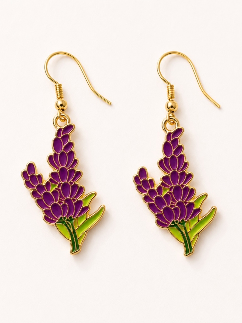 Lavender earrings